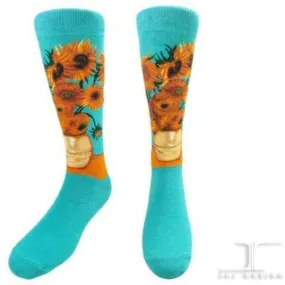 12 Sunflowers Socks Unisex Crew Sock