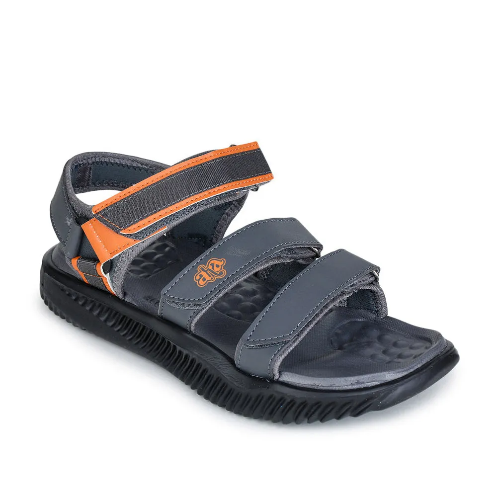 A-HA Casual Grey Sandals For Men STAMINA-8 By Liberty