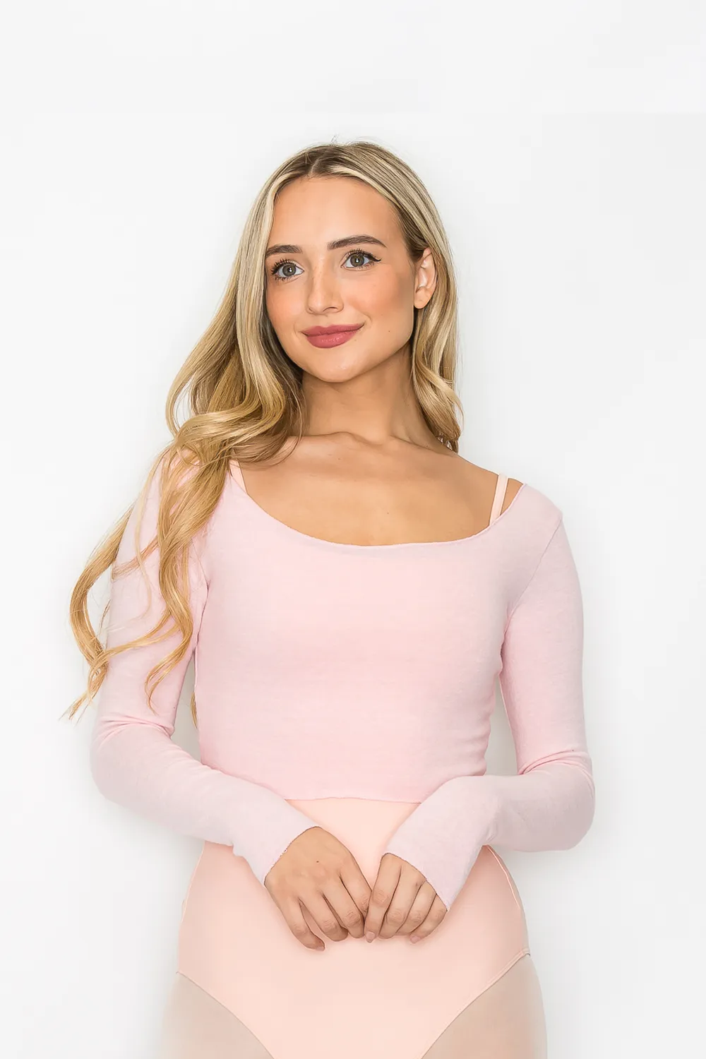 Aluvie "Chloe" Long Sleeve Crop Sweater