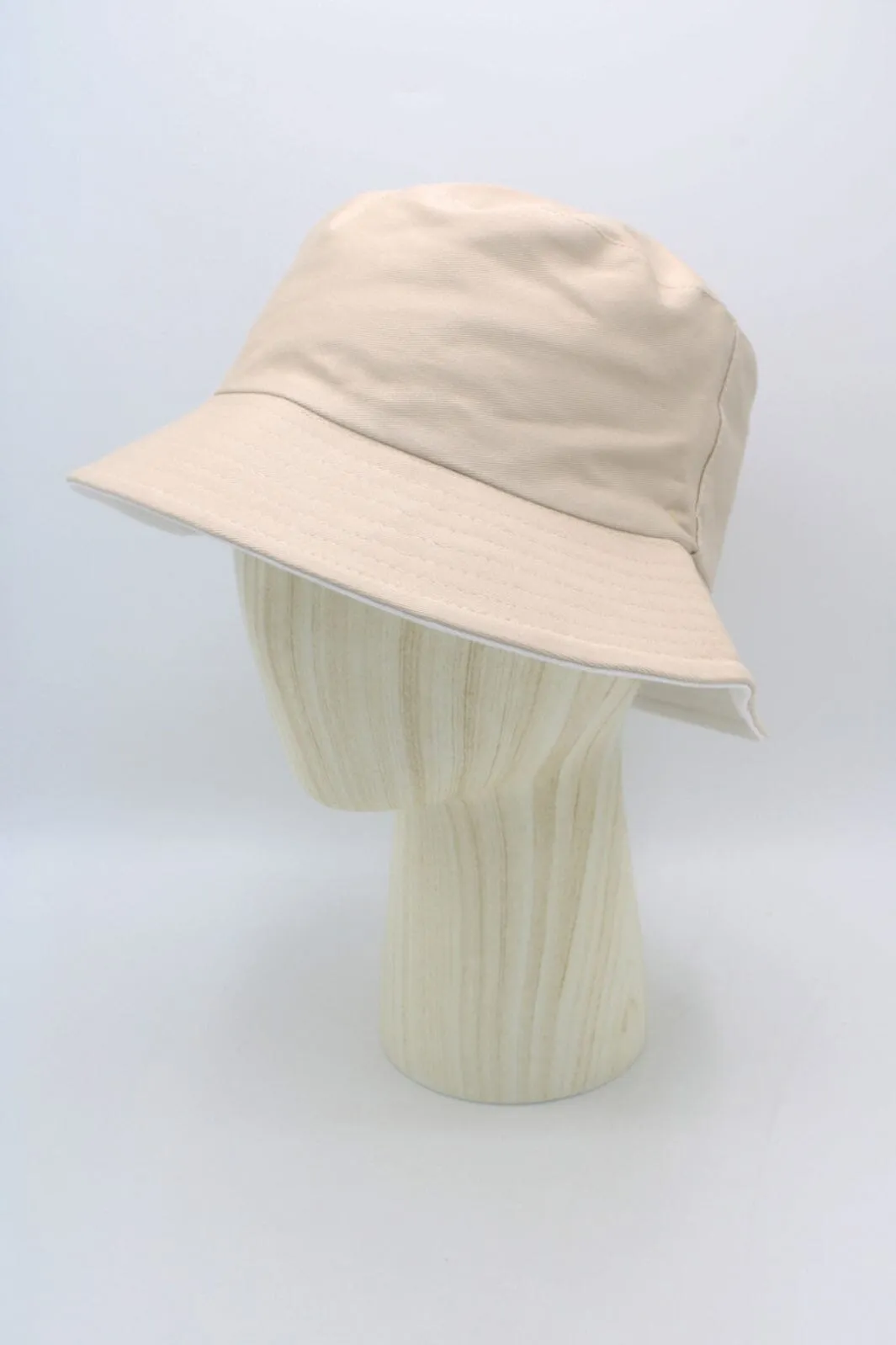 Anobel Copenhagen - Reversible Two-Tone Cotton Bucket Hat 12577 - Beige