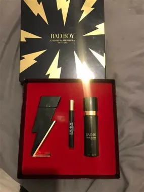 Bad Boy gift set of 3 piece by Carolina Herrera for men