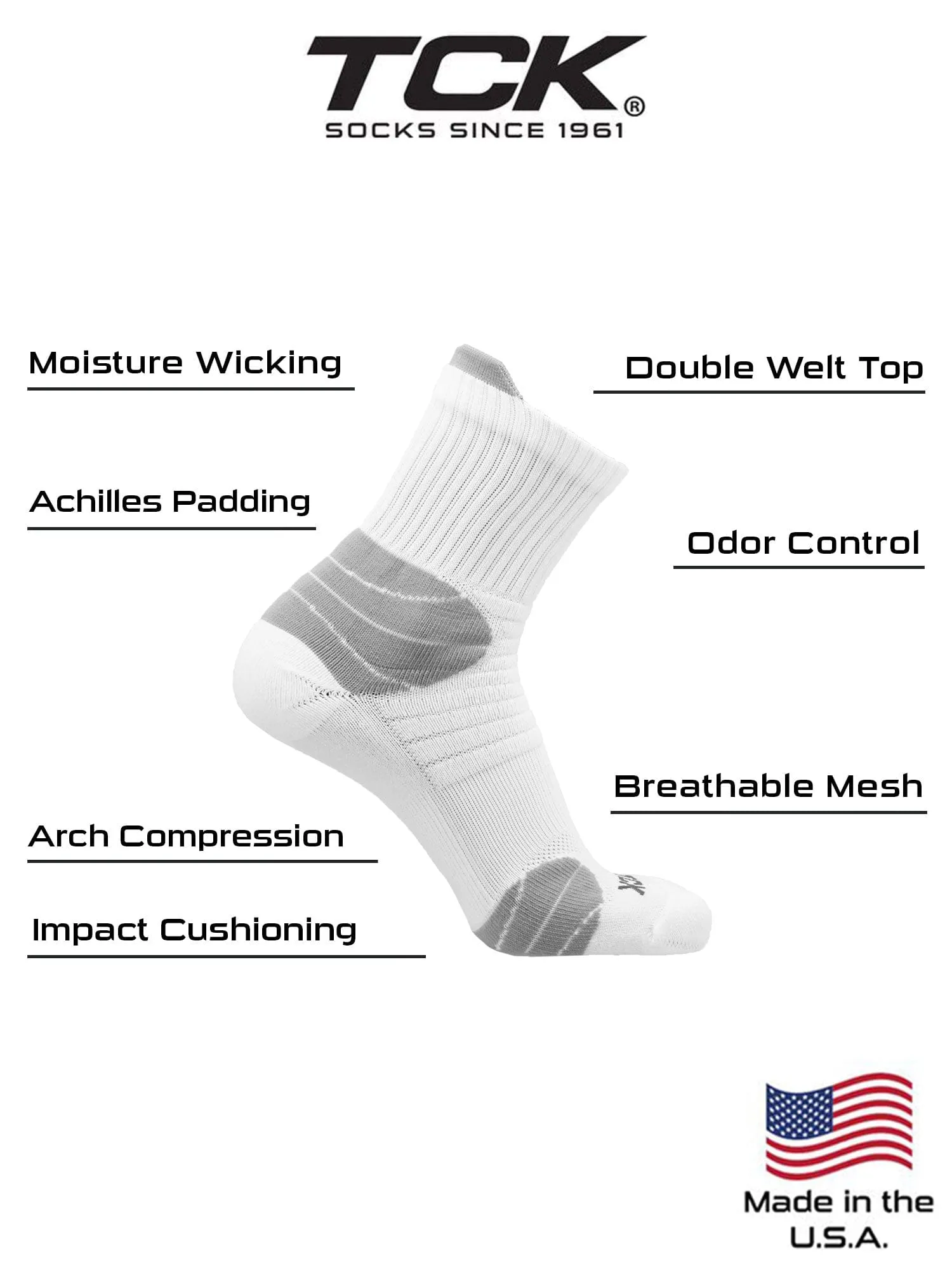 Basketball Half Crew Socks Crossover Multisport