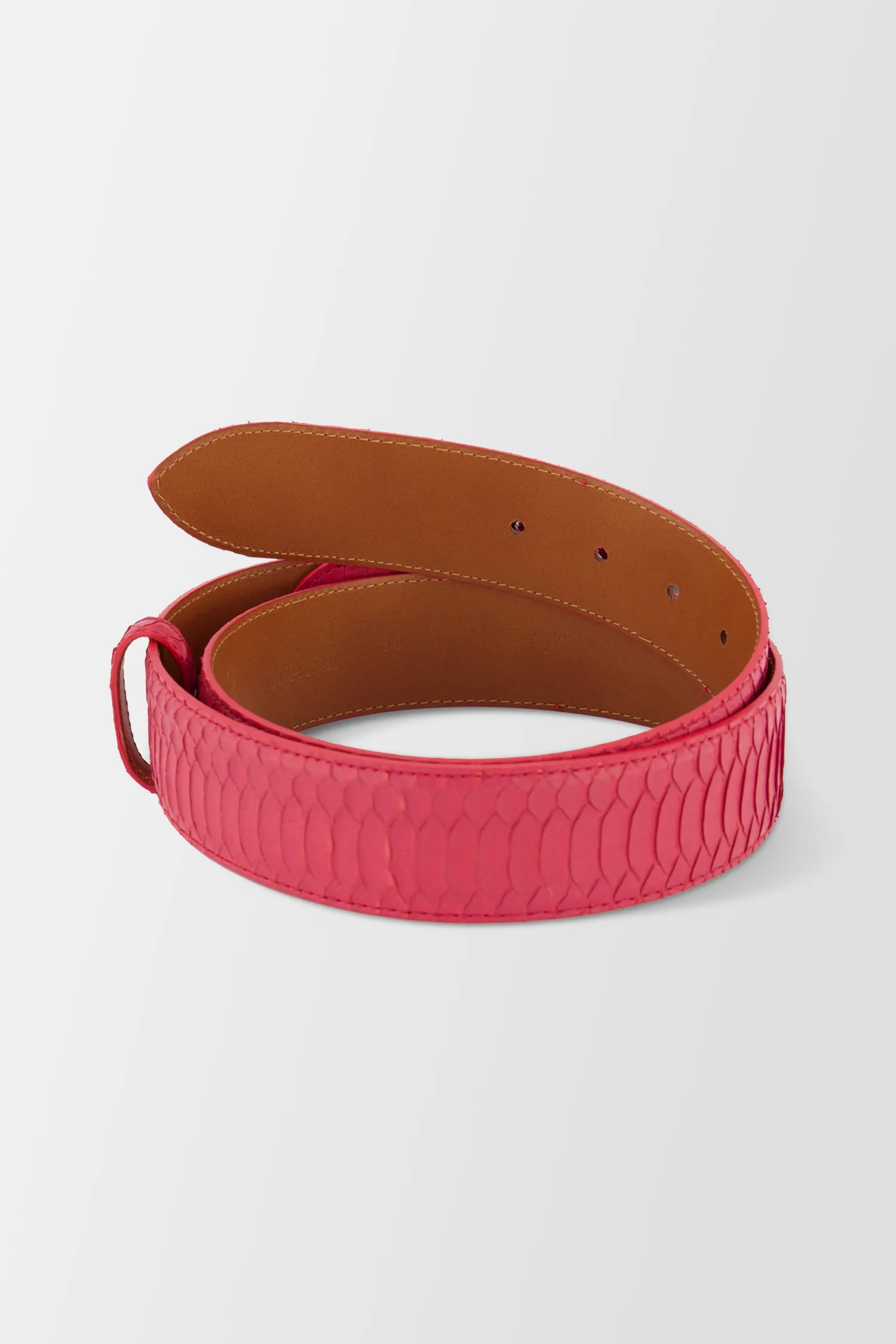 Billionaire Red Elaphe Belt Crest