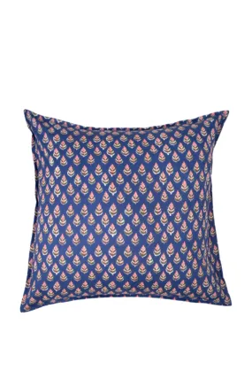 Black Colour - Bcflora Cushion Cover - Blue Icon