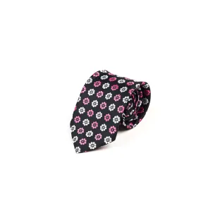 Black Design Silk Rich Tie