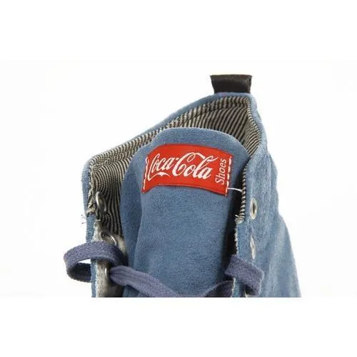 Blue 44 EUR - 11 US Coca Cola mens sneakers CCA0668 RAMBLA SUED JEANS