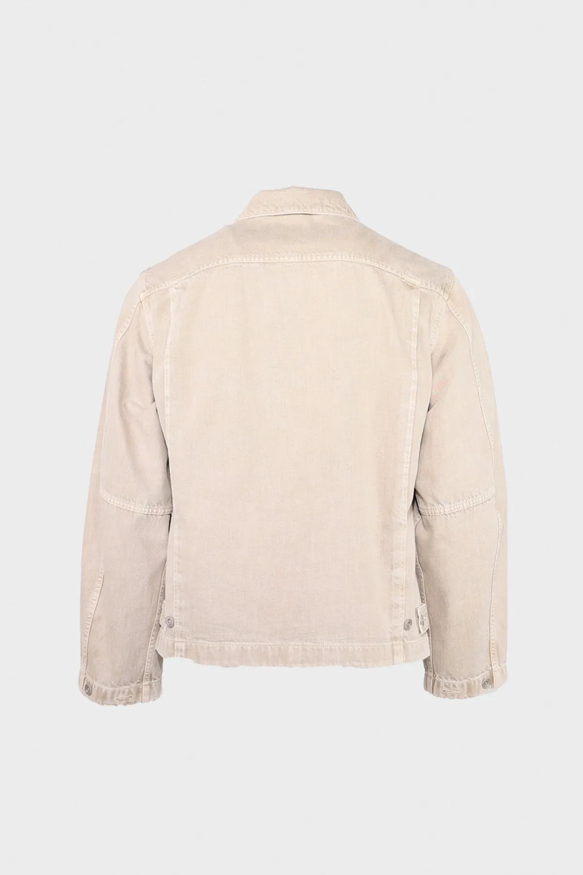 Boxy Jacket - Denim Snow Beige