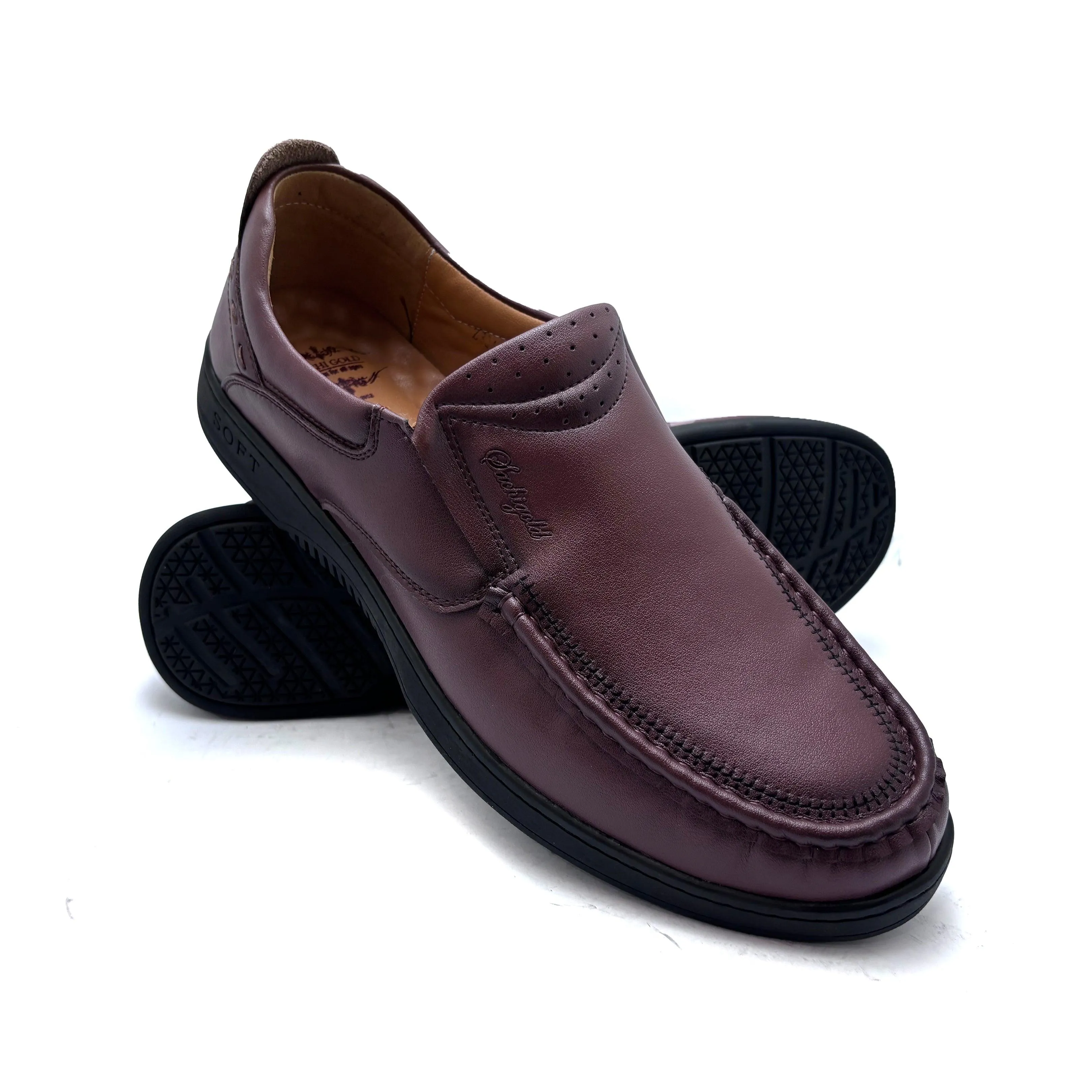 Brown Casual Slip On