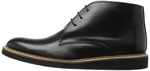 BUGATCHI MEN'S MILANO CHUKKA BOOT, NERO, 12 M US