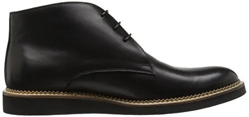 BUGATCHI MEN'S MILANO CHUKKA BOOT, NERO, 12 M US