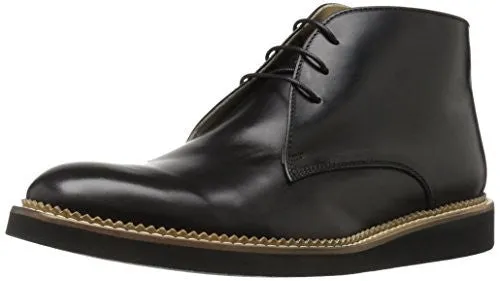 BUGATCHI MEN'S MILANO CHUKKA BOOT, NERO, 12 M US