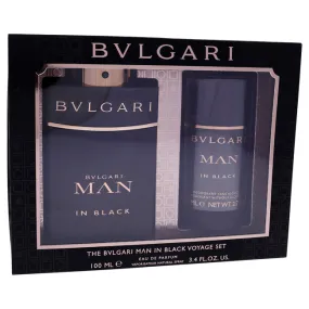 Bvlgari Man In Black by Bvlgari for Men - 2 Pc Gift Set