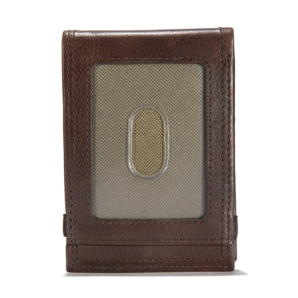 Carhartt MILLED LEATHER Classic stitched front pocket wallet