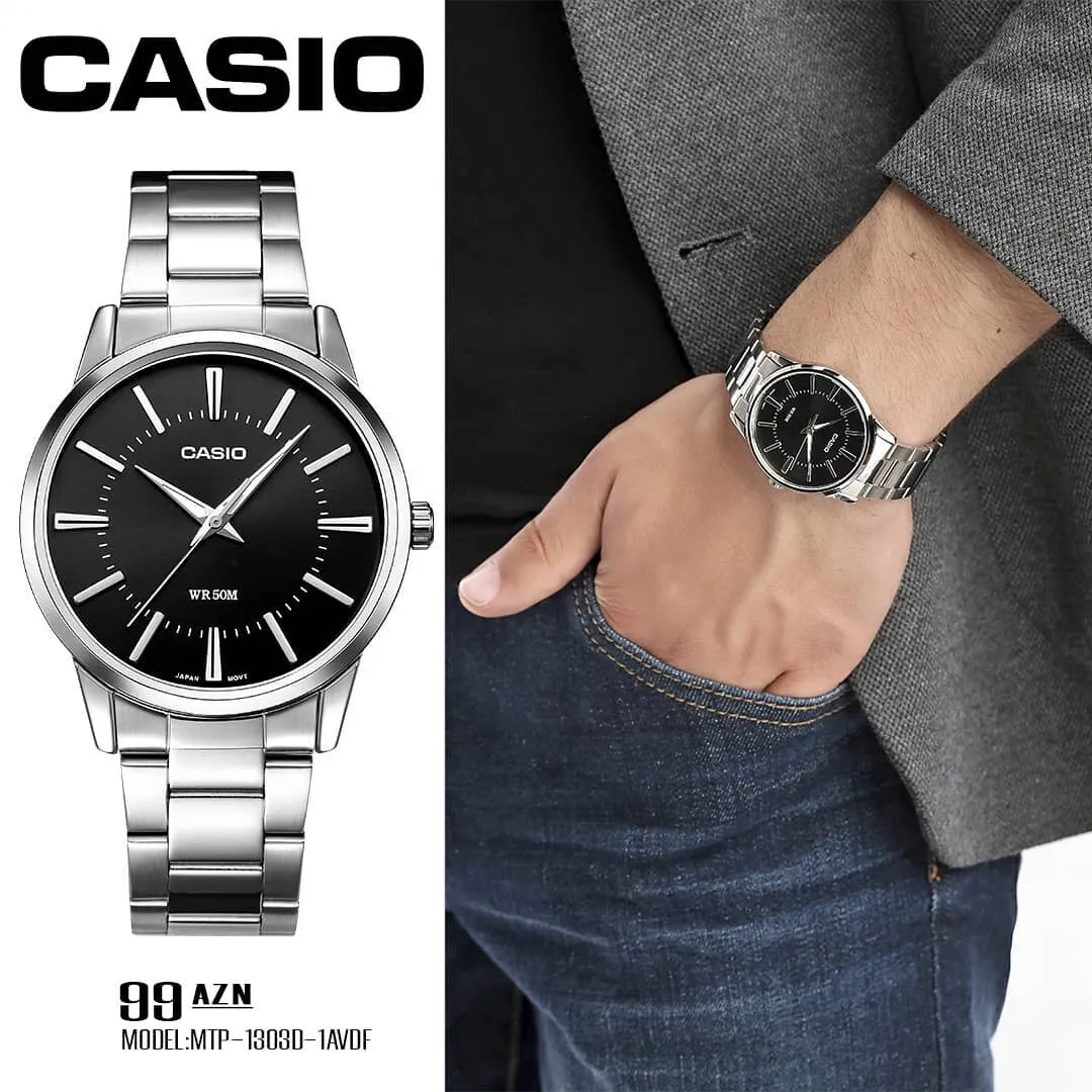 Casio - MTP-1303D-1AVDF - Stainless Steel Wrist Watch for Men