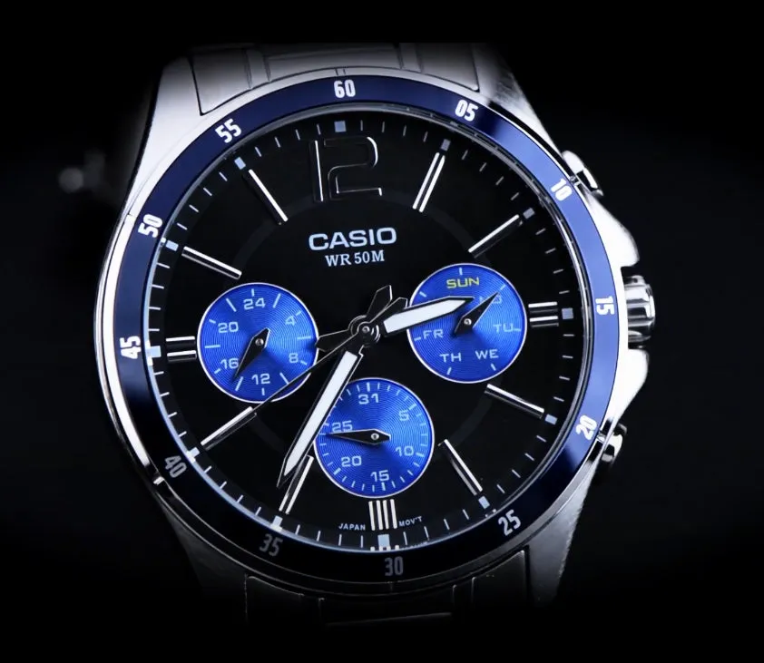 Casio - MTP-1374D-2AVDF - Stainless Steel Wrist Watch for Men