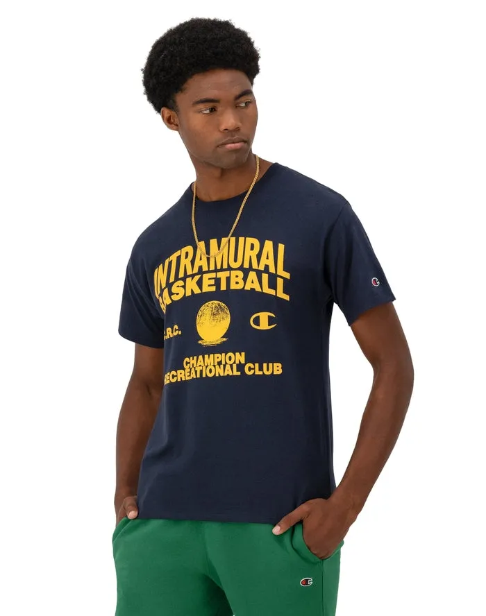 Champion Classic Graphic T-Shirt, Intramural Basketball Navy GT23H 586Q8B 031