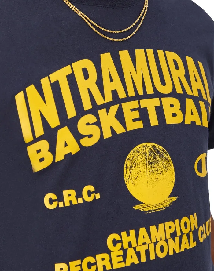 Champion Classic Graphic T-Shirt, Intramural Basketball Navy GT23H 586Q8B 031