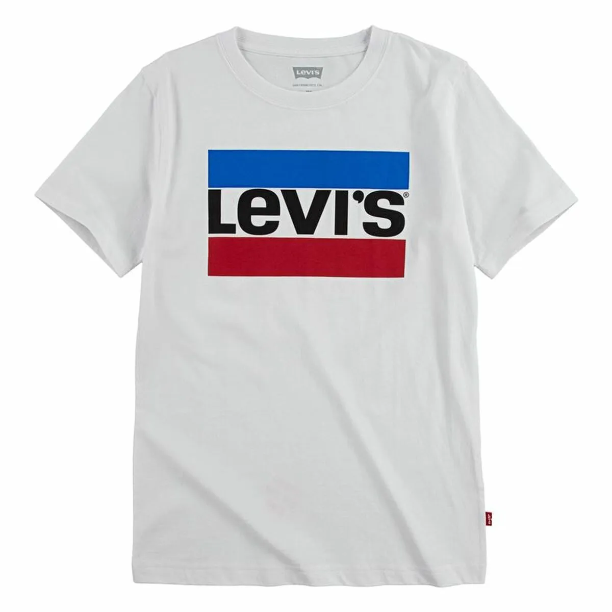 Children’s Short Sleeve T-Shirt Levi's Sportswear Logo White