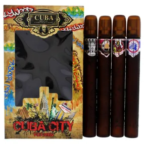 Cuba City by Cuba for Men - 4 Pc Gift Set