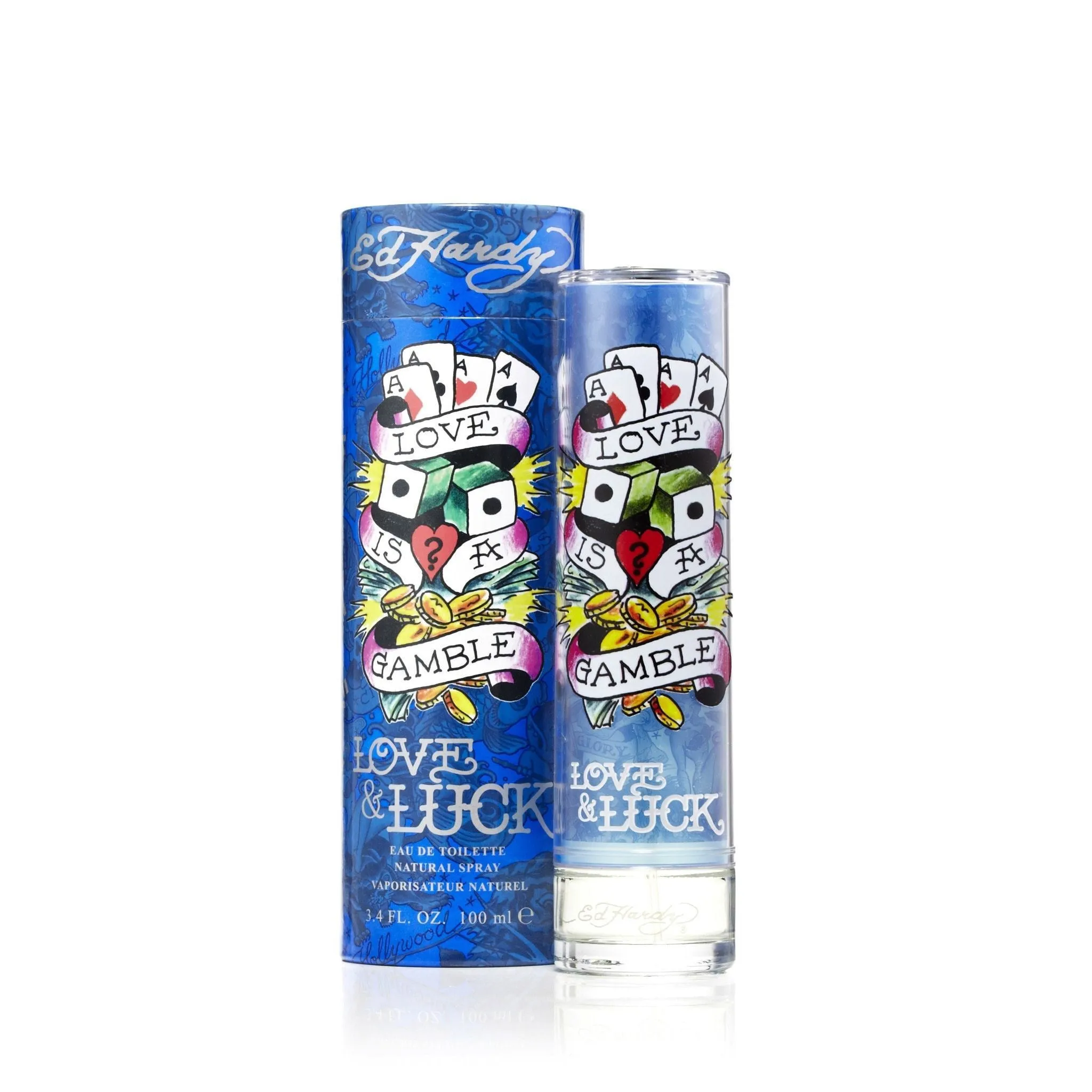 Ed Hardy Love & Luck Eau de Toilette Spray for Men by Christian Audigier