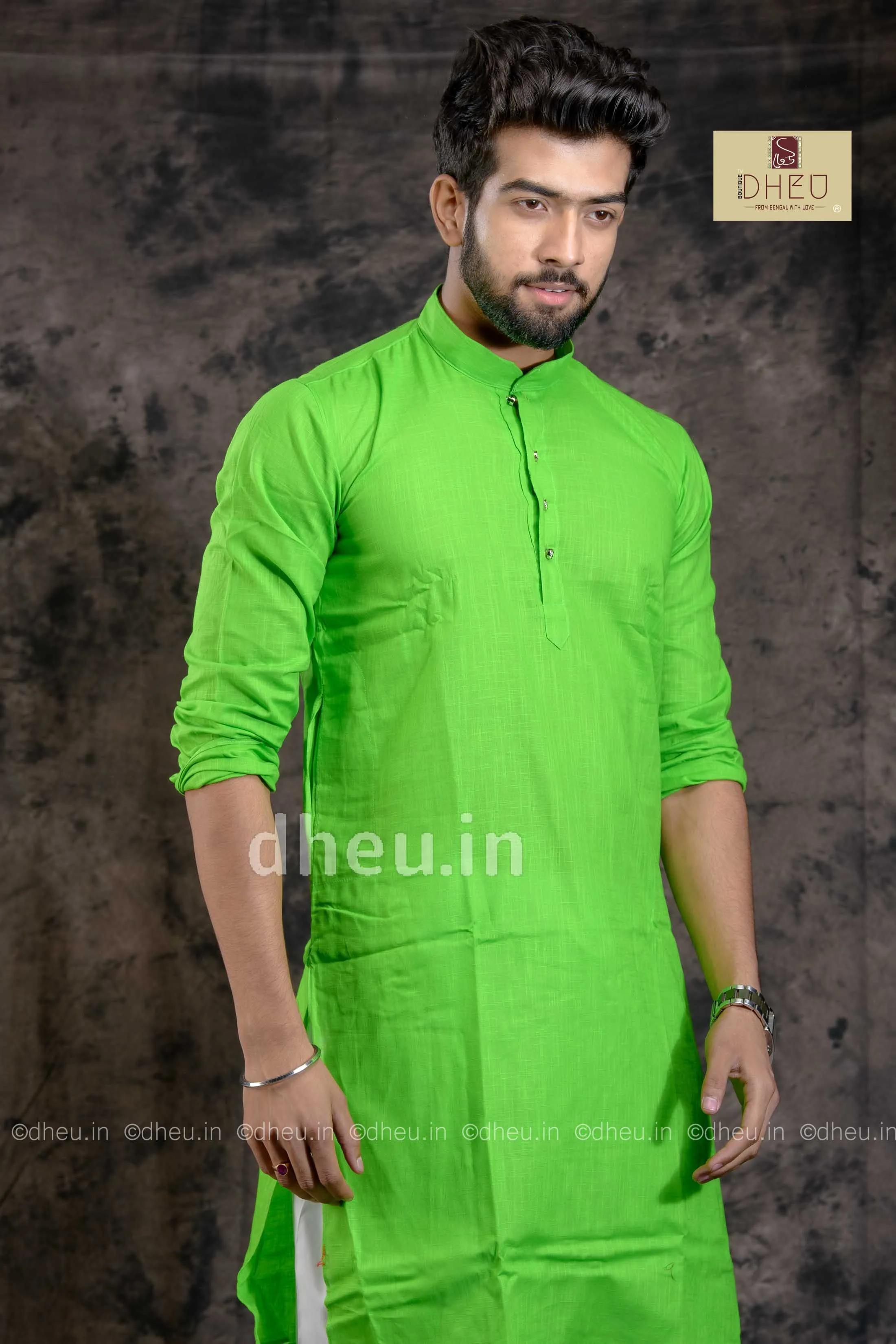 Fluroscent Green  Kurta for Men