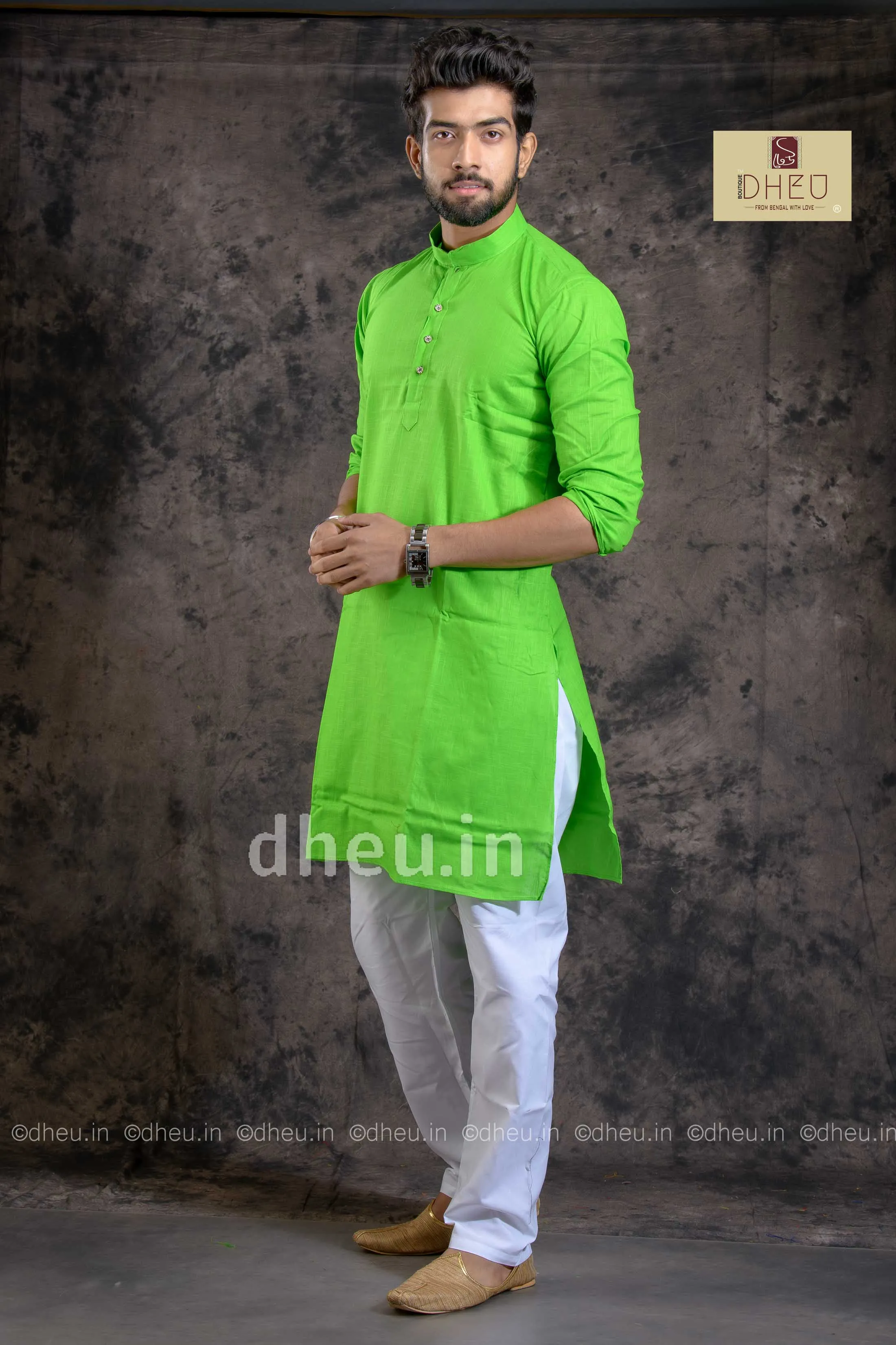 Fluroscent Green  Kurta for Men