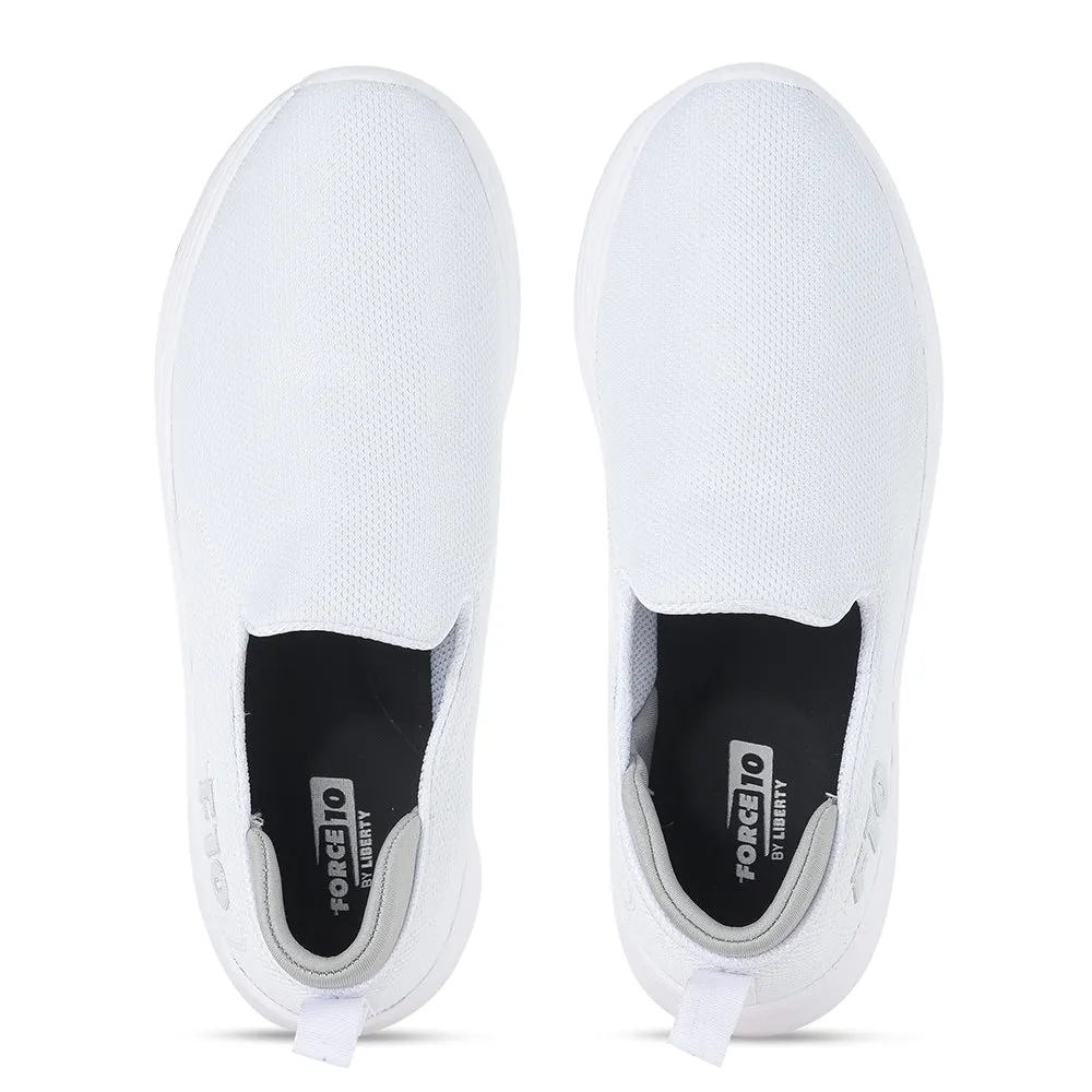 Force 10 by Liberty Men TRSTIN-2 White Sports Non Lacing Shoes