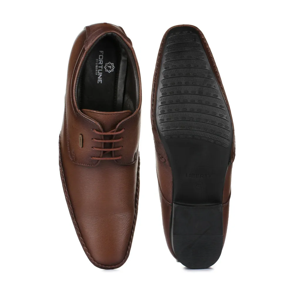 Fortune (Brown) Balmoral Shoes For Men JJP-10 By Liberty