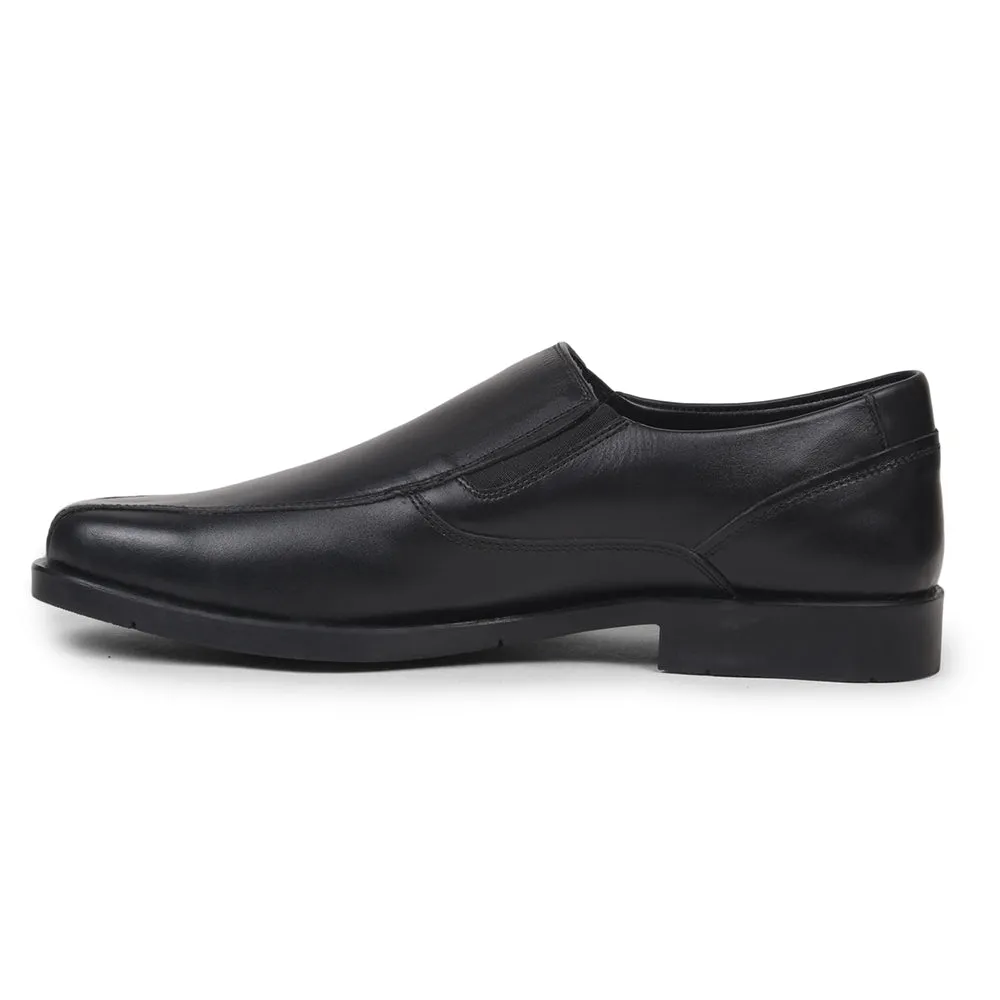 Fortune By Liberty Men ECO-02E Black Formal Non Lacing Shoes