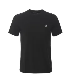 Fred Perry Men's Crew Neck Ringer T-shirt Black