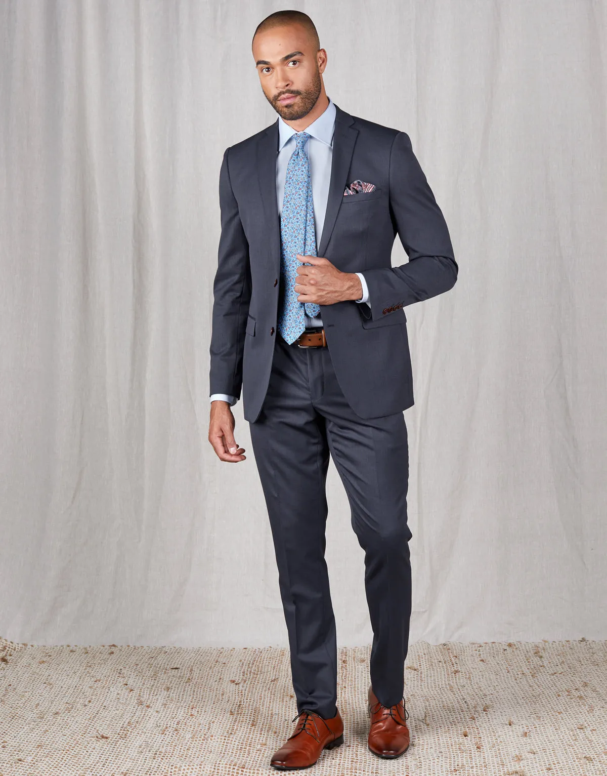 Fresh Navy Suit Jacket