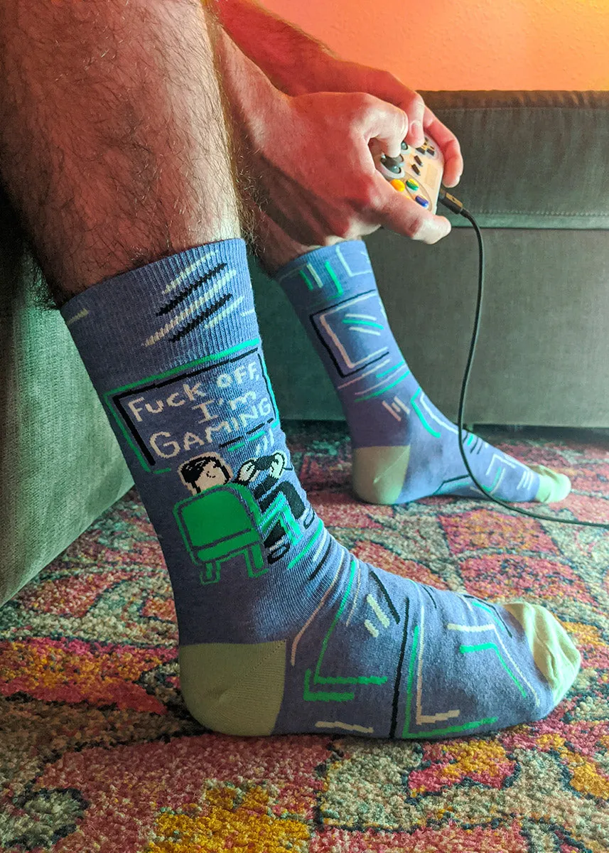 Fuck Off I'm Gaming Men's Socks