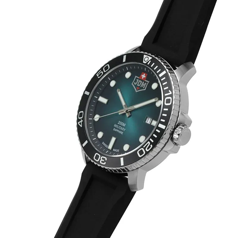 JDM Military (Jacques Du Manoir) - WG008-02 - Tango - Made In Switzerland - Sporty Wrist Watch for Men - 20 ATM