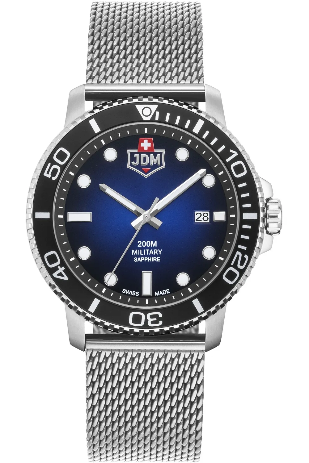 JDM Military (Jacques Du Manoir) - WG008-04 - Tango - Made In Switzerland - Sporty Wrist Watch for Men - 20 ATM