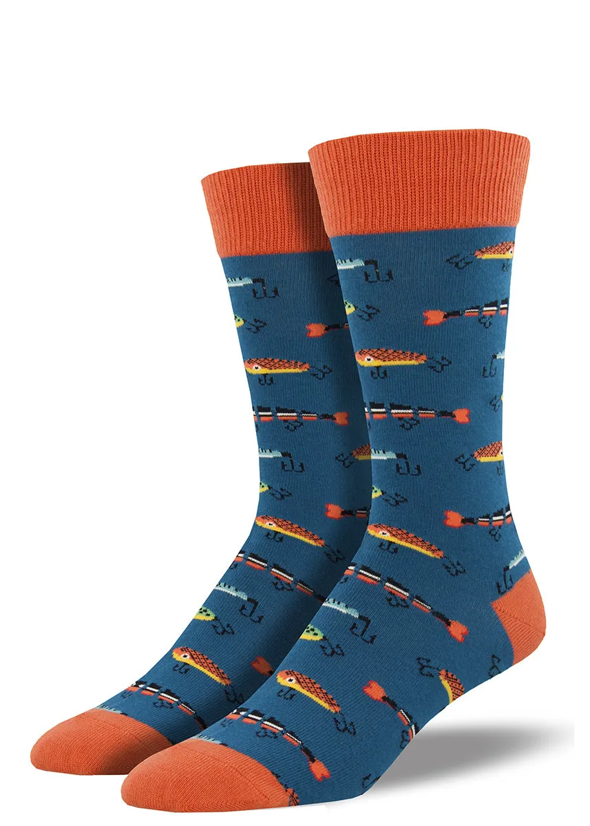 Just Fishin' Men's Crew Socks