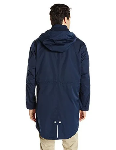 LACOSTE MEN'S TAFFETA PARKA, NAVY BLUE, 48