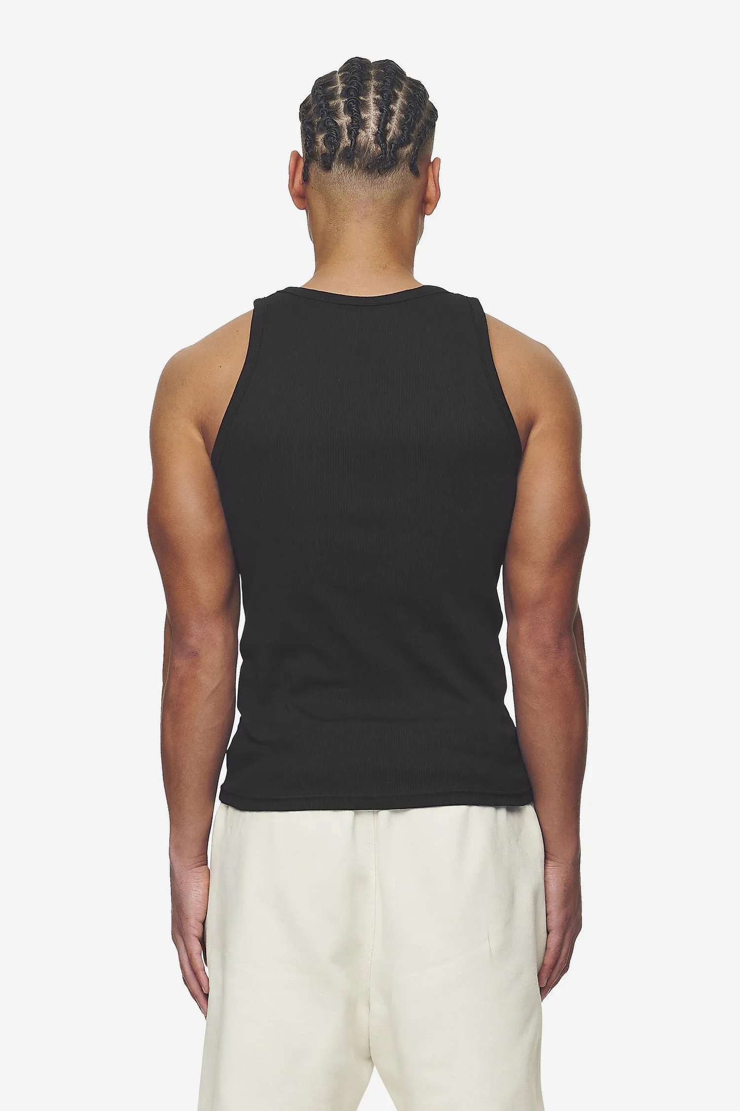 Logo Rib Undershirt Black