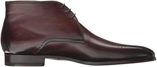 MAGNANNI MEN'S CAPRIO CHUKKA BOOT, MID BROWN, 12 M US