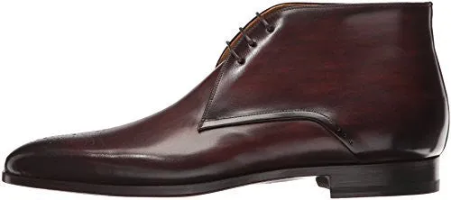 MAGNANNI MEN'S CAPRIO CHUKKA BOOT, MID BROWN, 12 M US