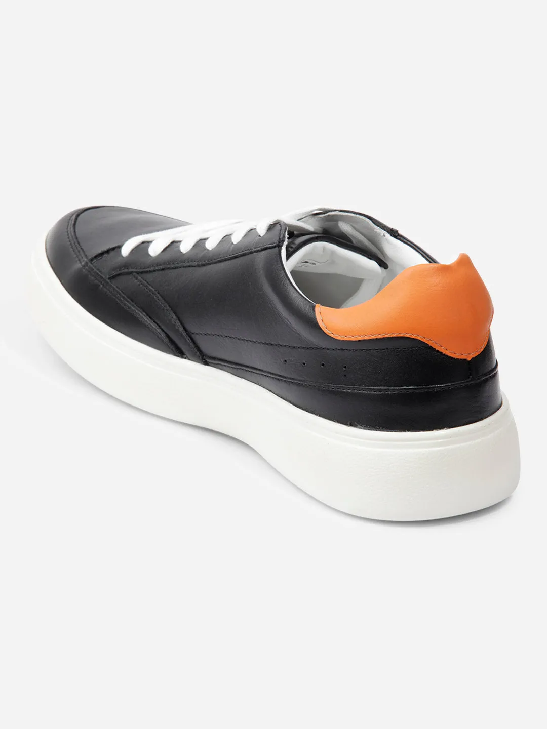 Men Black Leather Sneaker (ID3091)