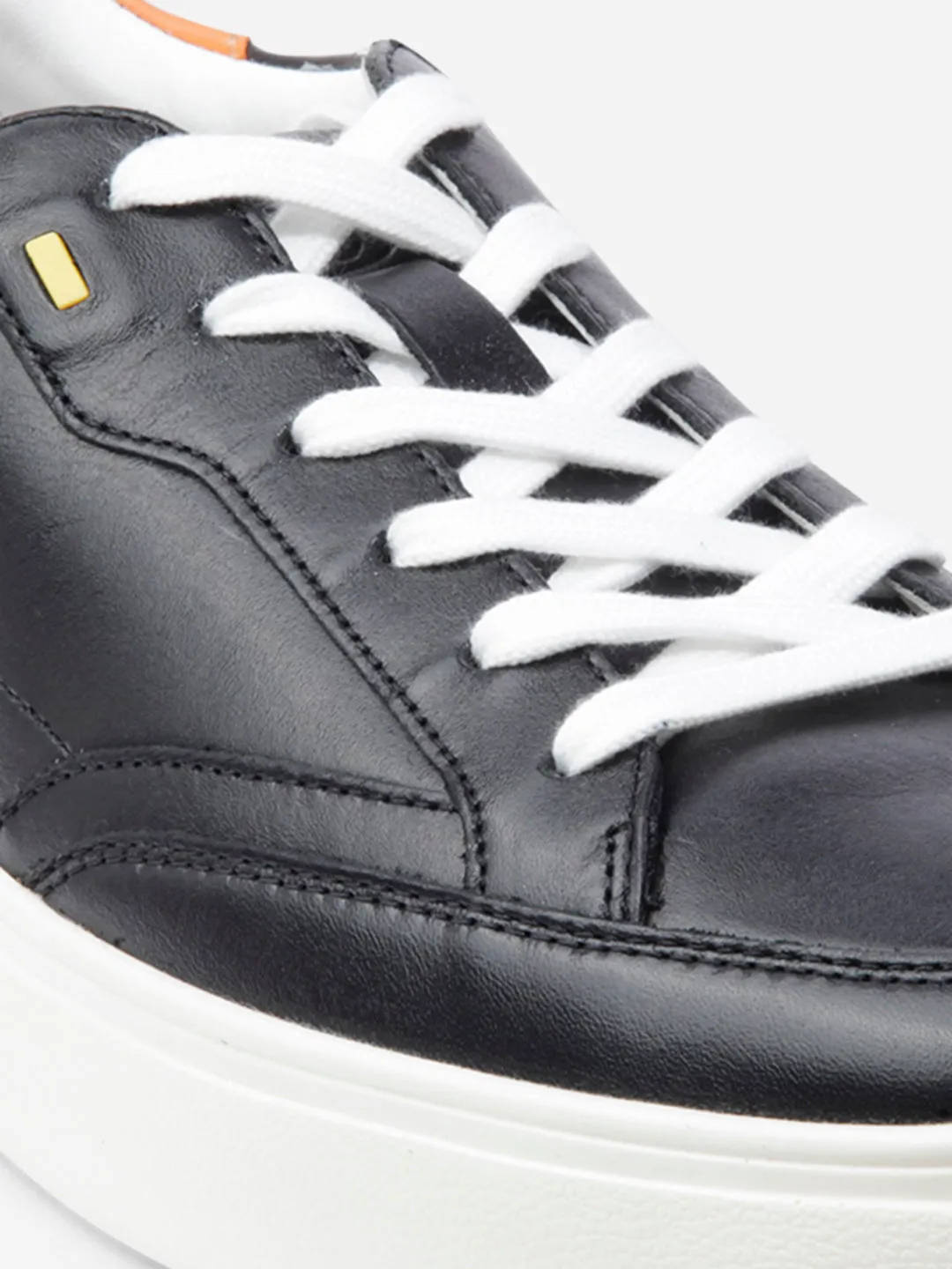 Men Black Leather Sneaker (ID3091)