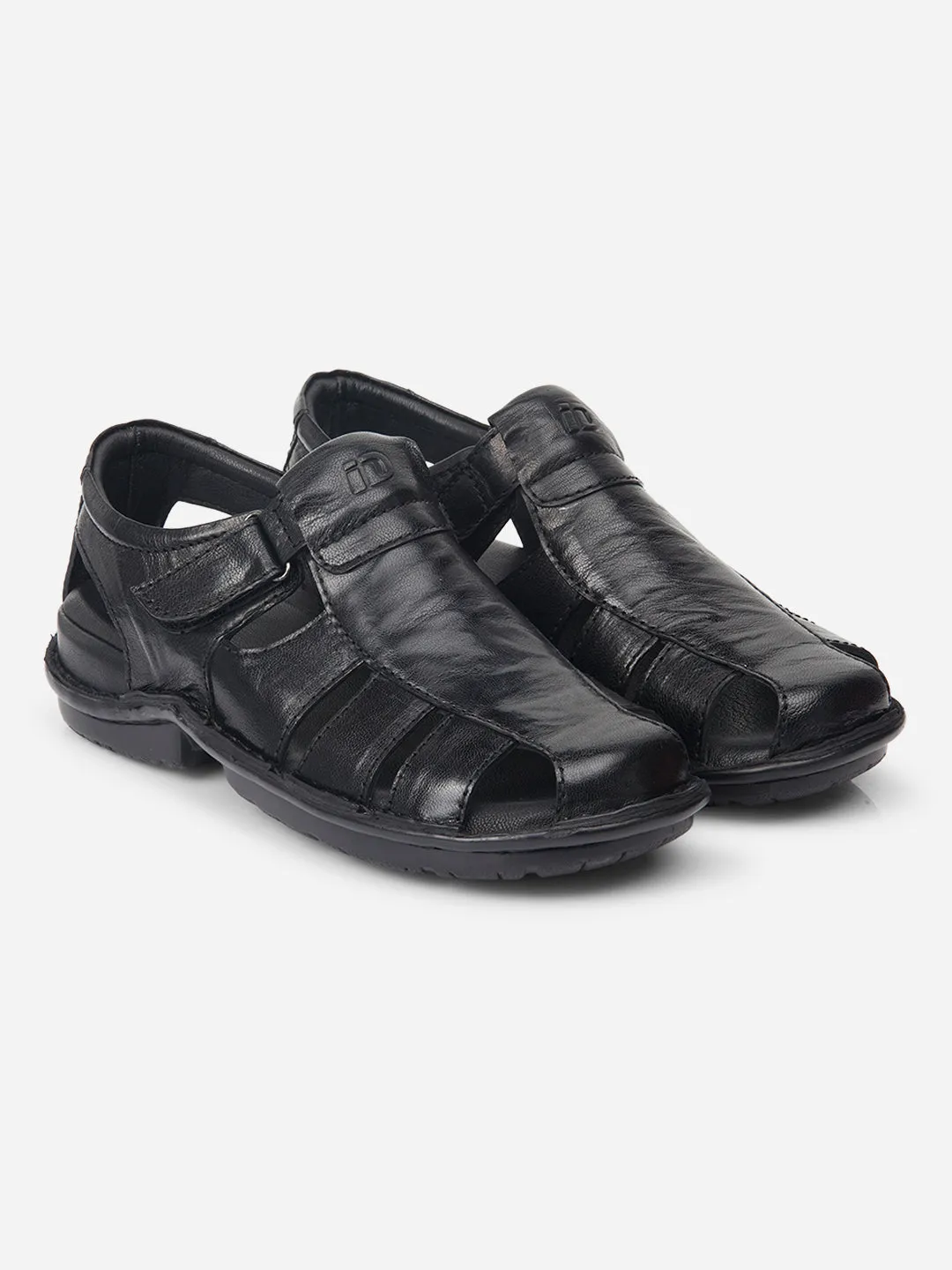 Men Black Sandal / Slipper (ID4209)