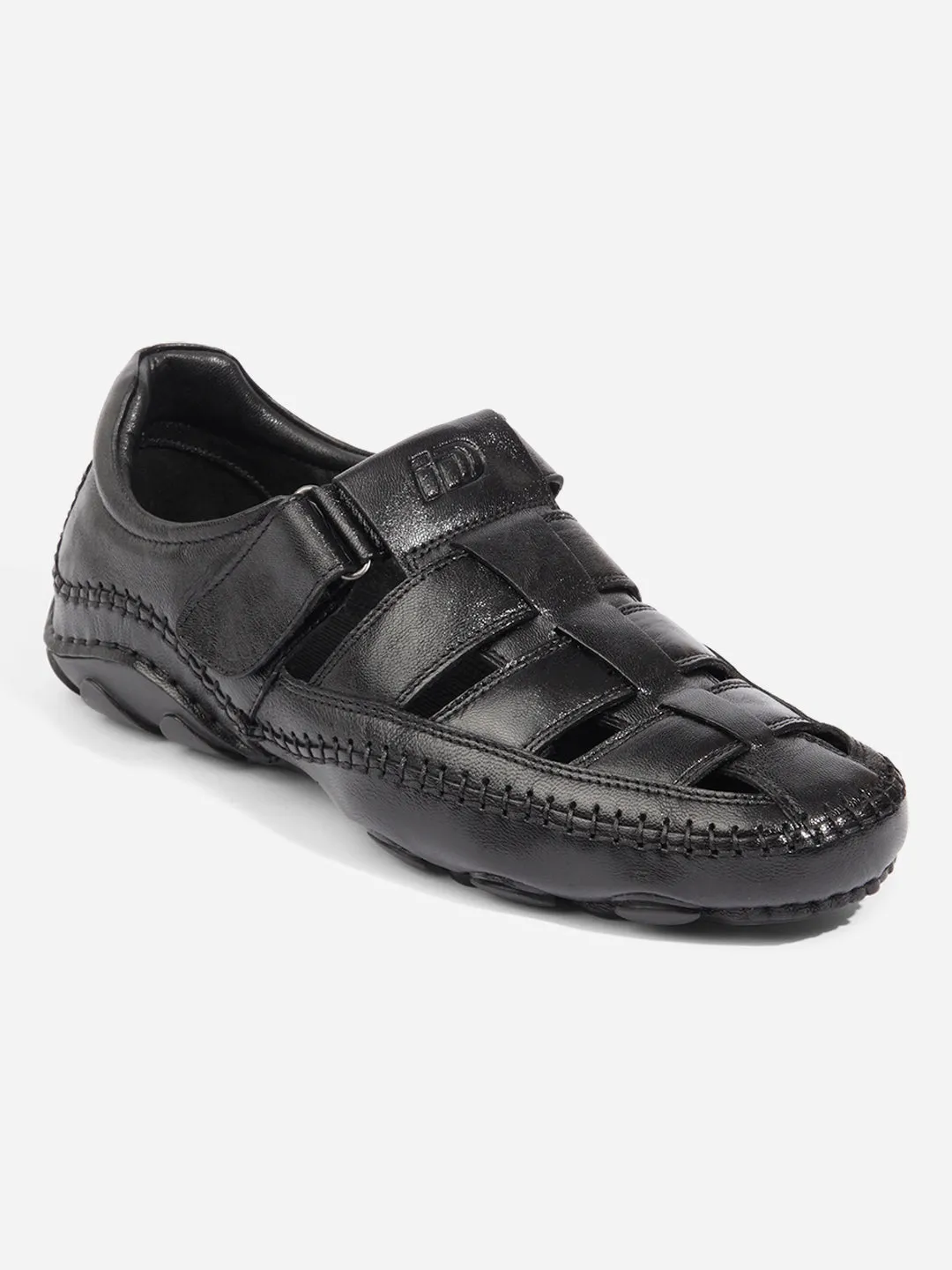 Men Black Sandal / Slipper (ID4218)