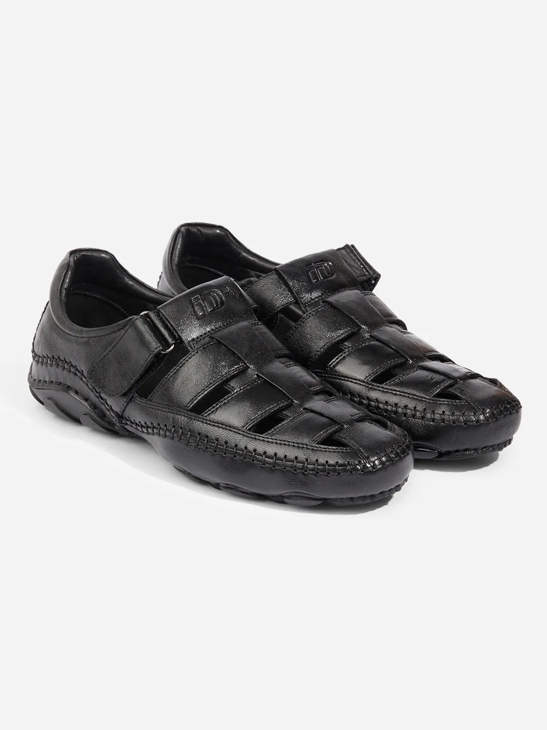 Men Black Sandal / Slipper (ID4218)