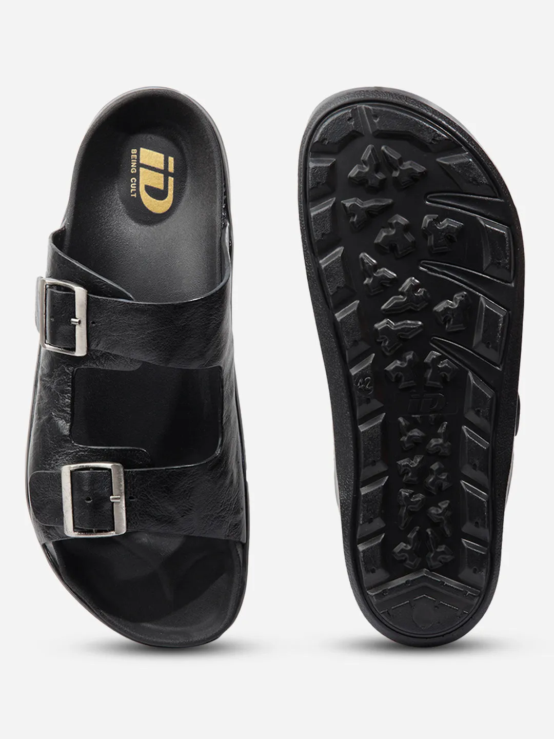 Men Black Sandal / Slipper (ID4224)