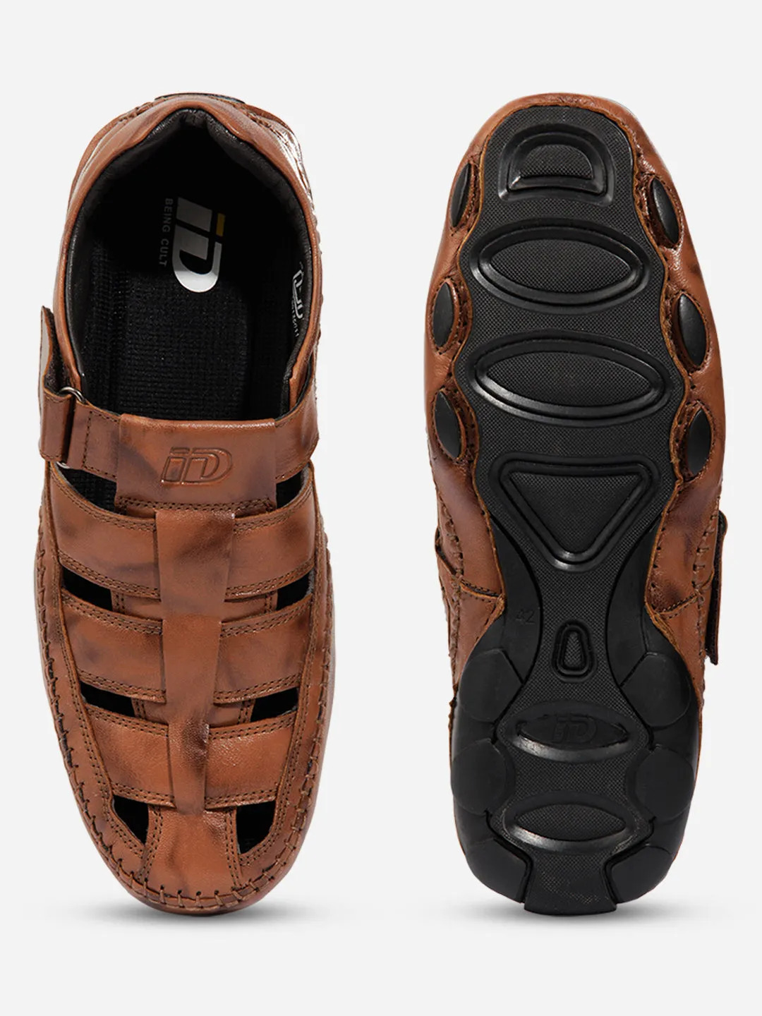 Men Tan Sandal / Slipper (ID4218)