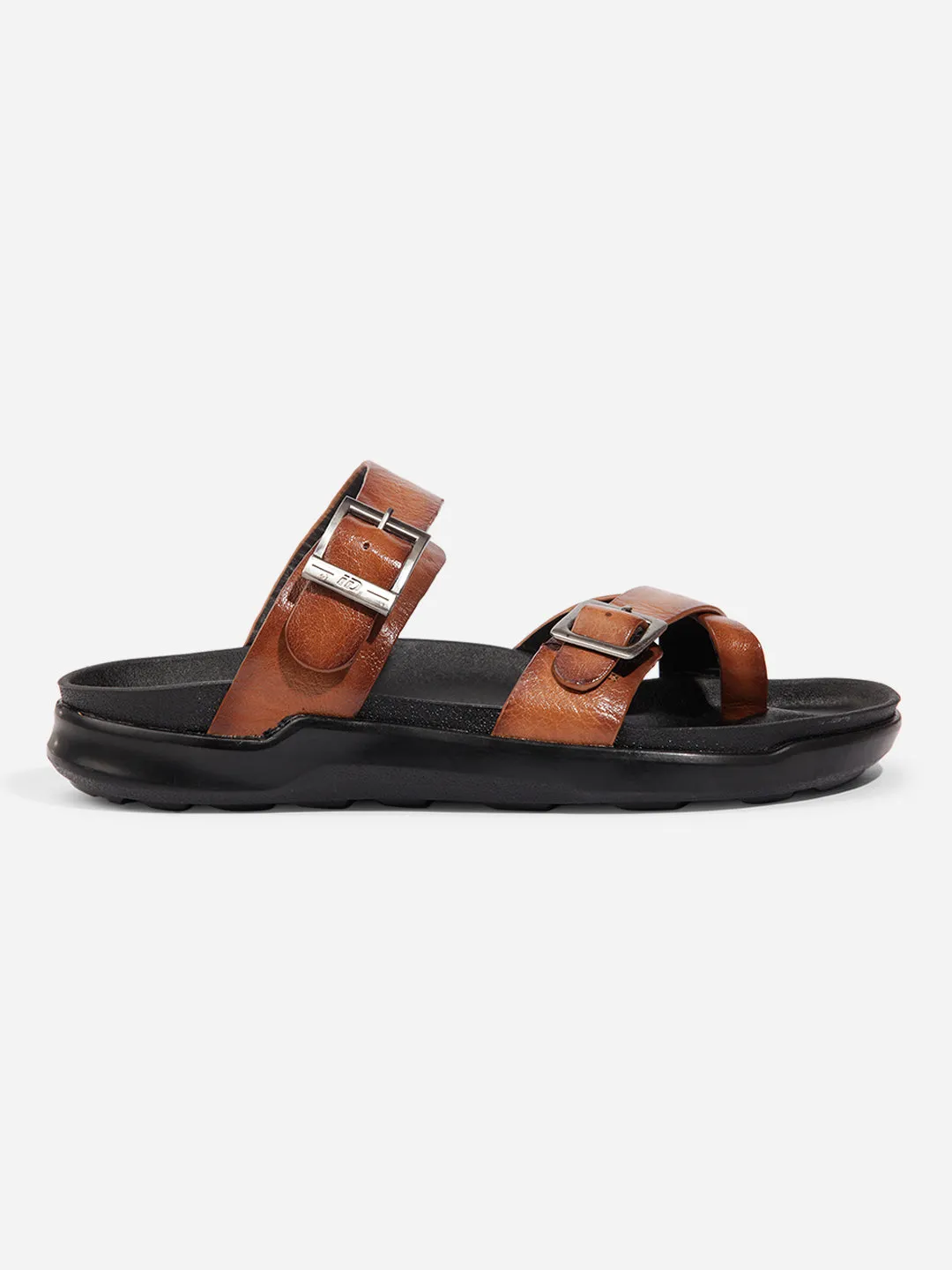 Men Tan Sandal / Slipper (ID4223)