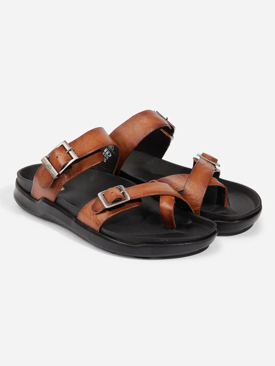 Men Tan Sandal / Slipper (ID4223)