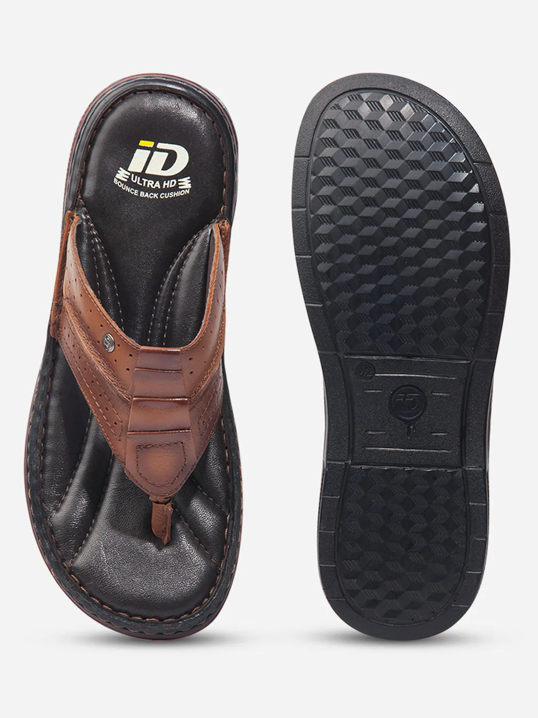 Men Tan Sandal / Slipper (ID4229)