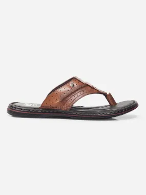 Men Tan Sandal / Slipper (ID4229)